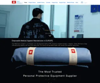 Trustmedically.com(Disposable Medical Apparel) Screenshot