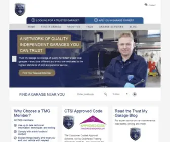Trustmygarage.co.uk(A network of independent garages you can trust) Screenshot
