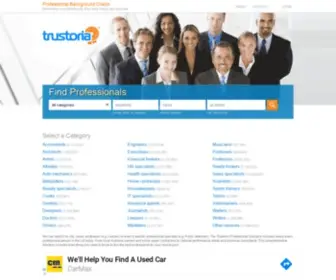Trustoria.com(National Professional Directory) Screenshot