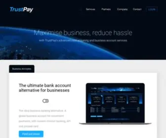 Trustpay.eu(Home page) Screenshot