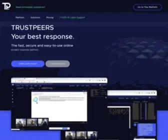 Trustpeers.com(TrustPeers Cyber Crisis Management Platform) Screenshot