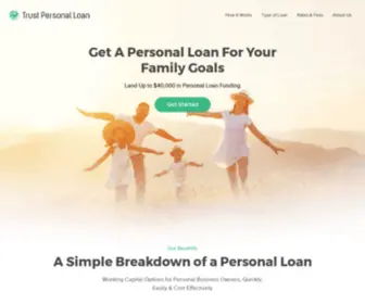 Trustpersonalloan.com(Trust Personal Loan) Screenshot