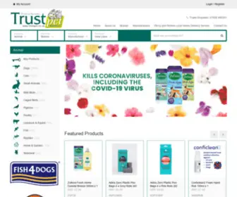 Trustpet.co.uk(Trust Pet Products) Screenshot