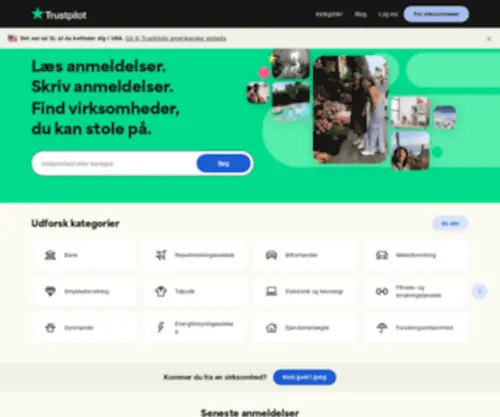 Trustpilot.dk(Anmeldelser på Trustpilot) Screenshot