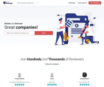Trustratings.com(Experience the power of customer reviews) Screenshot