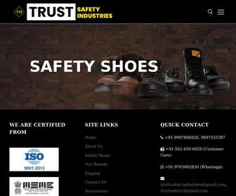 Trustsafetyindustries.com(Safety Shoes in Agra) Screenshot