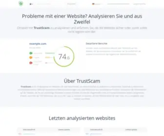 Trustscam.de(Analysieren Sie) Screenshot