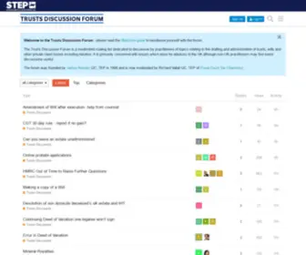 Trustsdiscussionforum.co.uk(The Trusts Discussion Forum) Screenshot