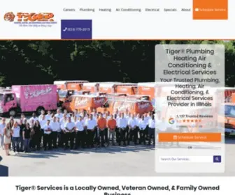 Trusttiger.com(Tiger® Plumbing Heating Air Conditioning Electrical) Screenshot