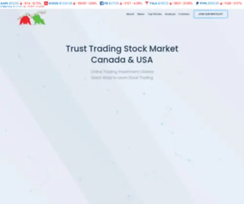 Trusttrading.ca(Trust Trading Canada) Screenshot