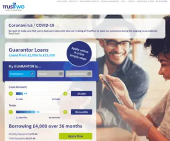 Trusttwo.co.uk(Guarantor Loans from £1) Screenshot