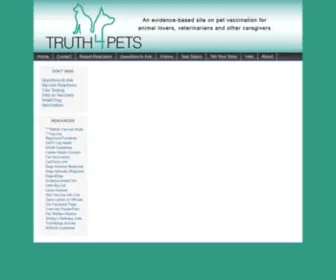 Truth4Pets.org(Truth4Pets) Screenshot