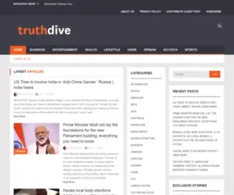 Truthdive.com(South Asian News and Opinion) Screenshot