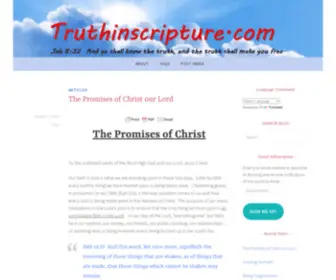 Truthinscripture.com(Light in the Darkness) Screenshot