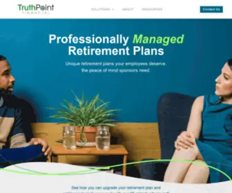 Truthpointfinancial.com(Retirement Plan Solutions for Non Profits and Faith Based Organizations) Screenshot