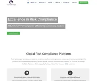 Truthtechnologies.com(AML & KYC Compliance Screening Software and Regulations) Screenshot