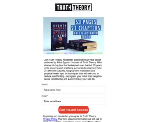 Truththeory.org(Truth Theory Free eBook) Screenshot