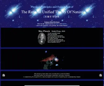 Truton.org(The Rational Unified Theory Of Nature) Screenshot