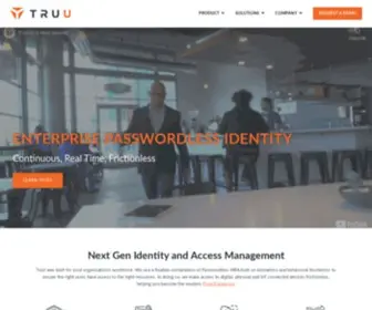 Truu.ai(Passwordless MFA Authentication Solutions) Screenshot