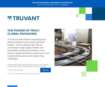 Truvant.com(Packaging Services) Screenshot