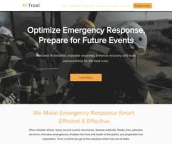 Truvi.io(AI-Based Matching of Best Fit Solutions to Emergency Needs in Real Time) Screenshot