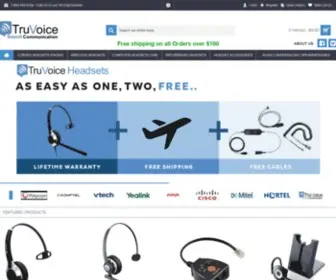 Truvoicetelecom.com(Headsets precision designed) Screenshot