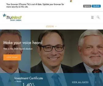 Truwest.org(TruWest Credit Union) Screenshot