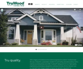Truwoodsiding.com(View our collection of sustainable and durable engineered wood siding and trim) Screenshot