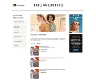 Truworthsinternational.com(Truworthsinternational) Screenshot