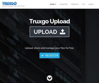 Truxgoupload.com(Upload Files) Screenshot