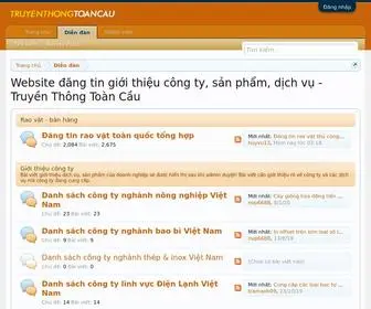 Truyenthongtoancau.com(Website đăng tin giới thiệu công ty) Screenshot