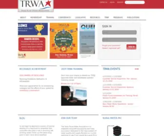 Trwa.org(Texas Rural Water Association) Screenshot