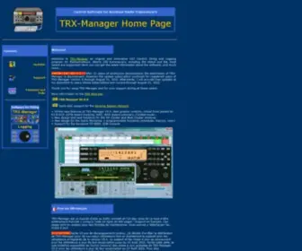 TRX-Manager.com(TRX-Manager HAM Radio CAT Software) Screenshot