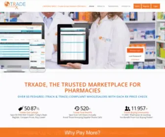 Trxade.com(The Trusted Marketplace for Pharmacies) Screenshot