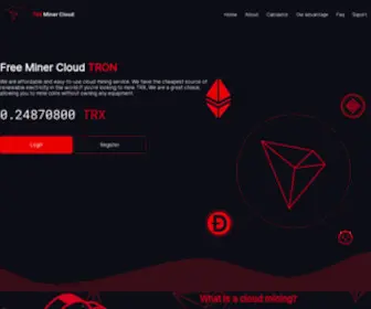 TRxminercloud.com(trxminercloud) Screenshot