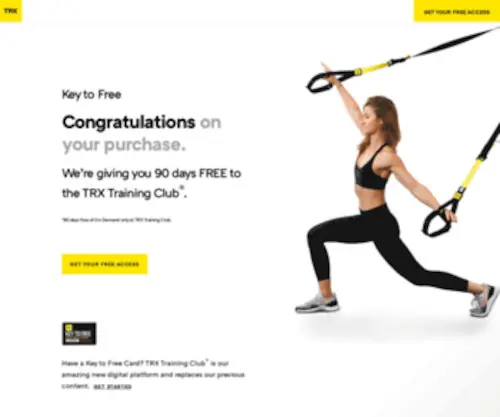 TRXstart.com(TRX Training Club®) Screenshot