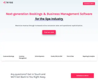 TRY.be(Scheduling, Bookings and Business Management Software for Spas) Screenshot