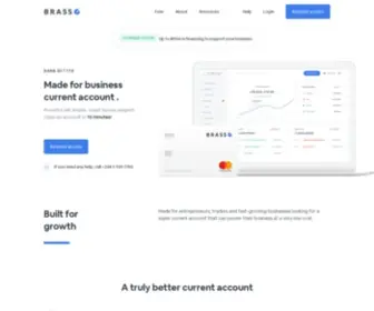 TRYbrass.com(Brass Business Banking) Screenshot