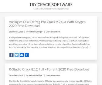 TRYcracksoftware.com(This website) Screenshot