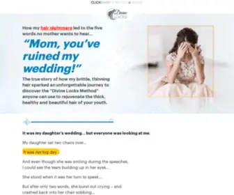 TRydivinelocks.com(How a mother’s hair nightmare ruined her daughter’s wedding) Screenshot