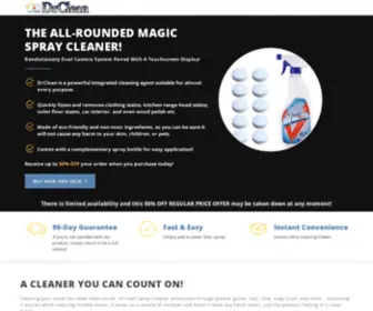 TRYDRclean.com(DrClean Spray) Screenshot