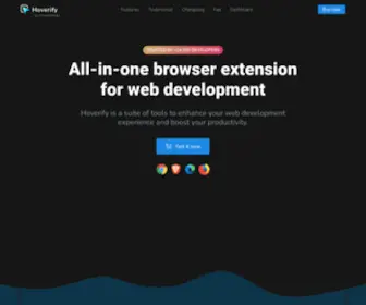 TRyhoverify.com(All-in-one browser extension for web development) Screenshot
