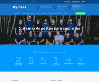 Tryideas.com.br(Sistemas de gestão para micro e pequenas empresas) Screenshot