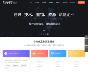 Tryine.com(长沙营销型网站建设公司) Screenshot