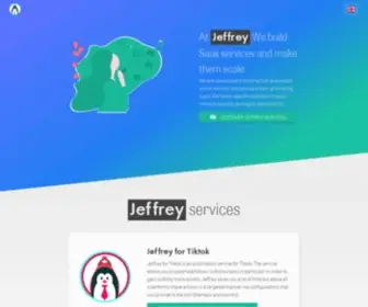 TRyjeffrey.com(We build Saas services and make them scale) Screenshot