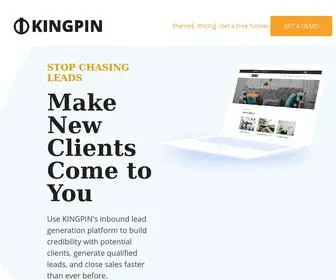 TRykingpin.com(KINGPIN Sales Funnel Software from Advertoscope) Screenshot