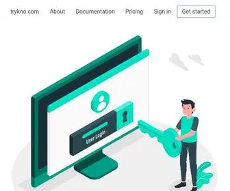 TRYkno.com(Passwordless Authentication) Screenshot