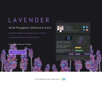 TRylavender.com(Write Better Sales Emails Faster) Screenshot