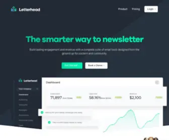 TRyletterhead.com(A Smarter Way to Newsletter) Screenshot