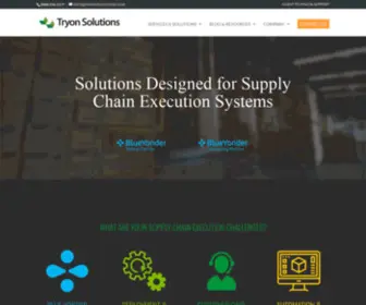 Tryonsolutions.com(Our services team averages 15 years’ experience with WMS consulting) Screenshot